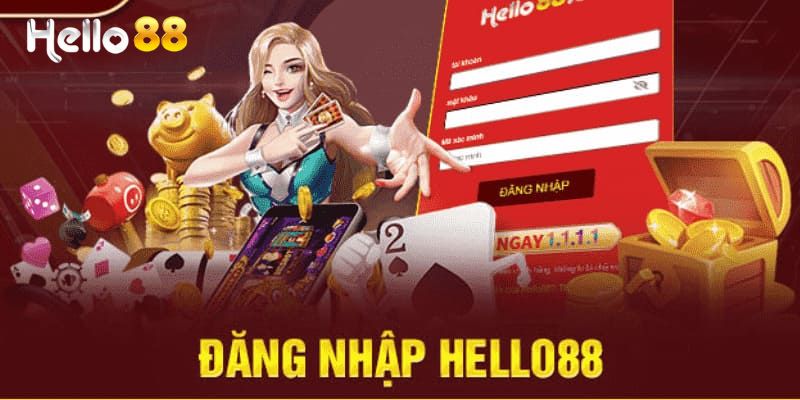 Giao diện đăng nhập Hello88 đơn giản, dễ thao tác cho người mới